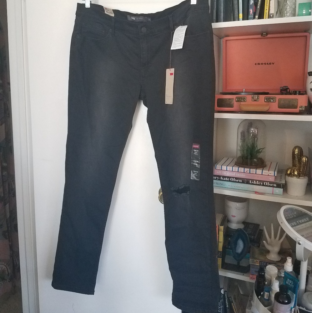 Levi ultra low rise skinny leg denim